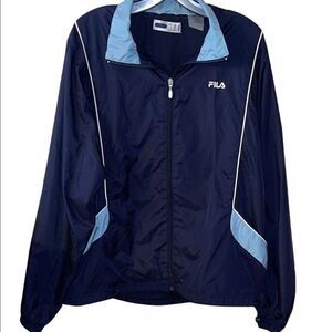 FILA Mens Blue Windbreaker XL